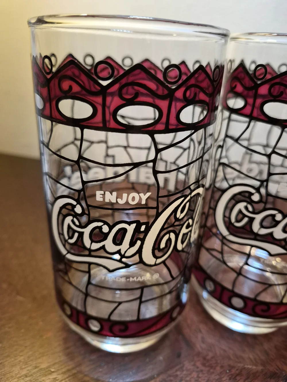 Vintage 80's Coca-Cola And Hardee's - Set of 4 Glasses